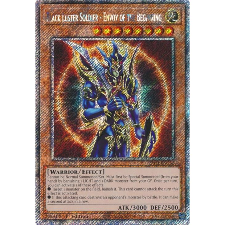 Image for Black Luster Soldier - Envoy of the Beginning (Platinum Secret Rare) (RA03-EN132) - YuGiOh