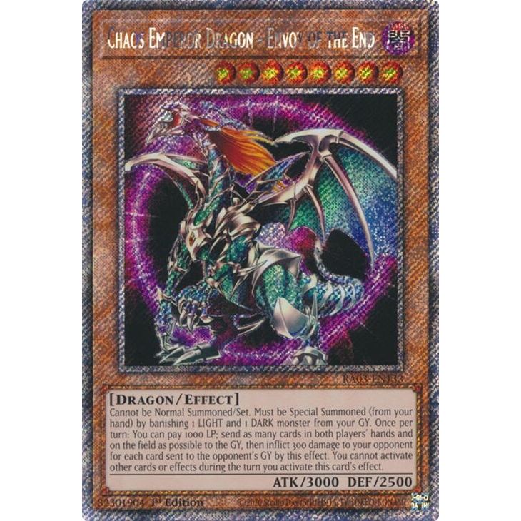 Image for Chaos Emperor Dragon - Envoy of the End (Platinum Secret Rare) (RA03-EN133) - YuGiOh