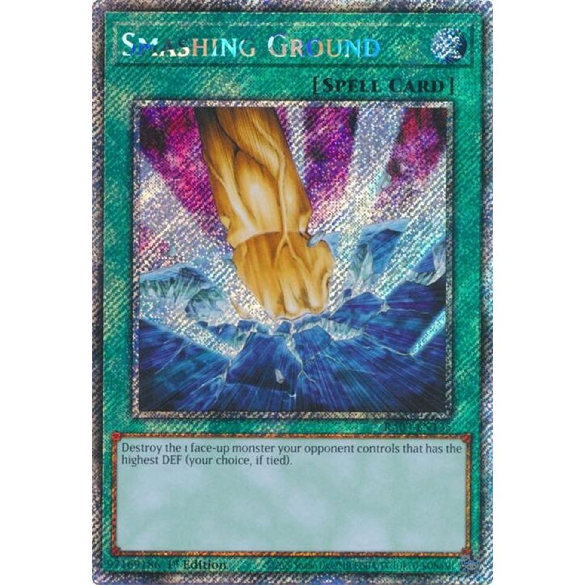 Image for Smashing Ground (Platinum Secret Rare) (RA03-EN135) - YuGiOh