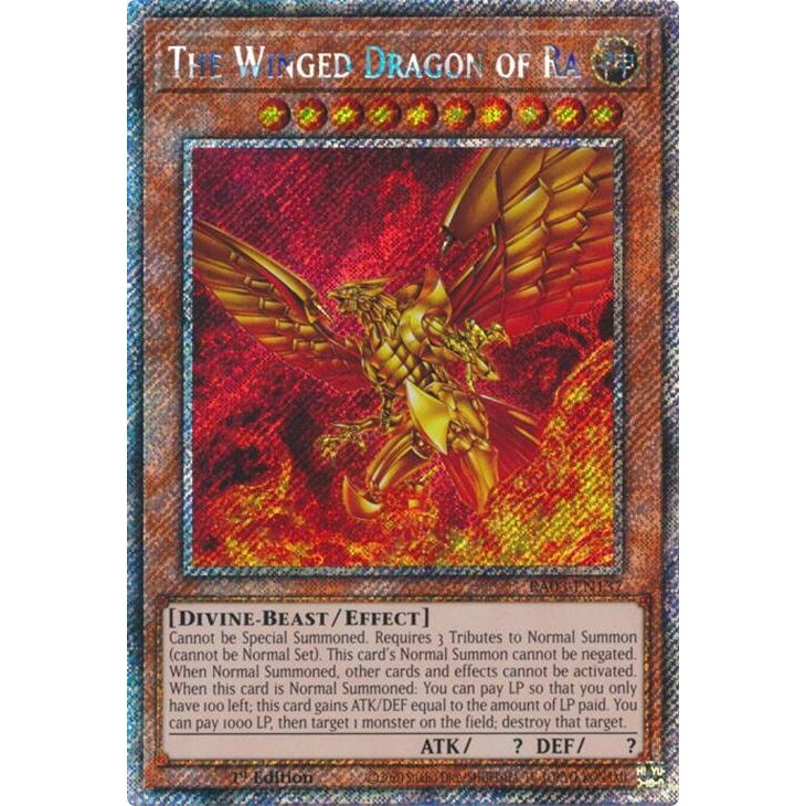 Image for The Winged Dragon of Ra (Platinum Secret Rare) (RA03-EN137) - YuGiOh