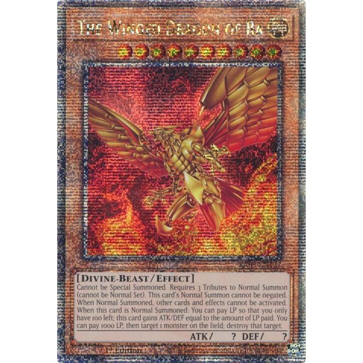 Image for The Winged Dragon of Ra (Quarter Century Secret Rare) (RA03-EN137) - YuGiOh