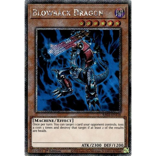 Image for Blowback Dragon (Platinum Secret Rare) (RA03-EN138) - YuGiOh