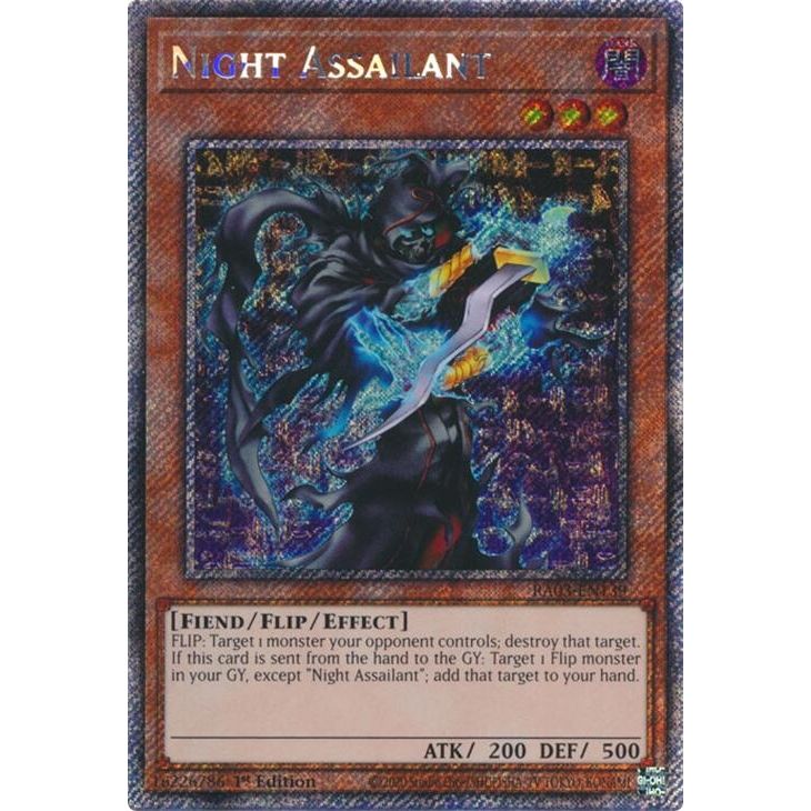 Image for Night Assailant (Platinum Secret Rare) (RA03-EN139) - YuGiOh