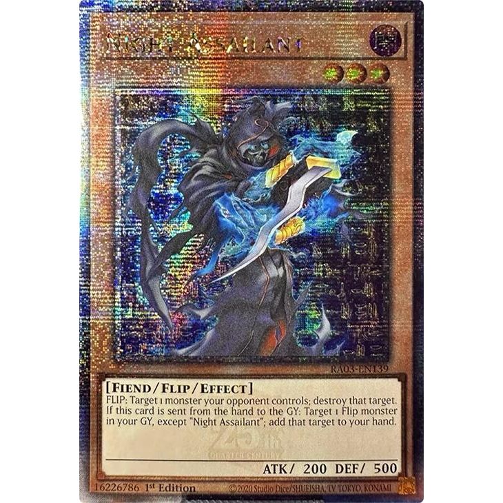 Image for Night Assailant (Quarter Century Secret Rare) (RA03-EN139) - YuGiOh