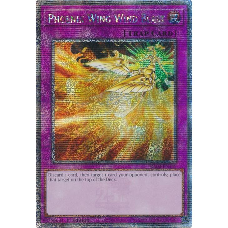 Image for Phoenix Wing Wind Blast (Quarter Century Secret Rare) (RA03-EN149) - YuGiOh