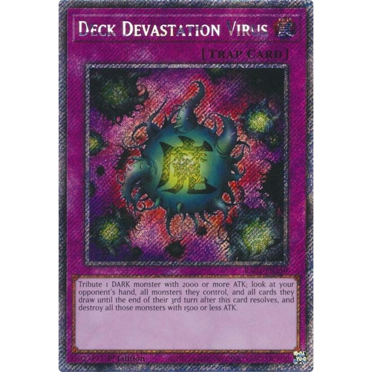Image for Deck Devastation Virus (Platinum Secret Rare) (RA03-EN150) - YuGiOh