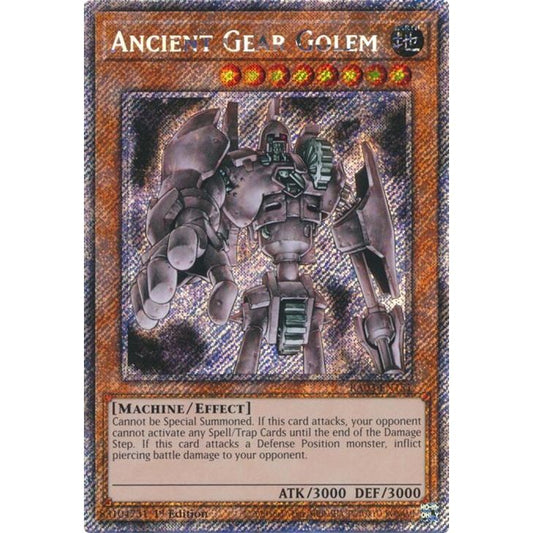Image for Ancient Gear Golem (Platinum Secret Rare) (RA03-EN151) - YuGiOh