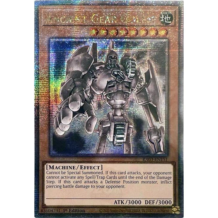 Image for Ancient Gear Golem (Quarter Century Secret Rare) (RA03-EN151) - YuGiOh