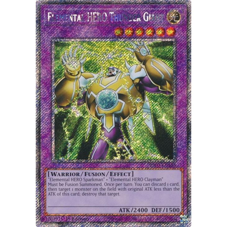 Image for Elemental HERO Thunder Giant (Platinum Secret Rare) (RA03-EN153) - YuGiOh