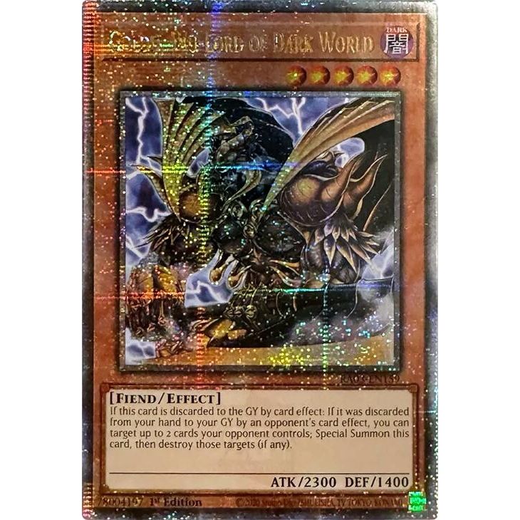 Image for Goldd, Wu-Lord of Dark World (Quarter Century Secret Rare) (RA03-EN159) - YuGiOh