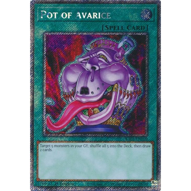 Image for Pot of Avarice (Platinum Secret Rare) (RA03-EN160) - YuGiOh