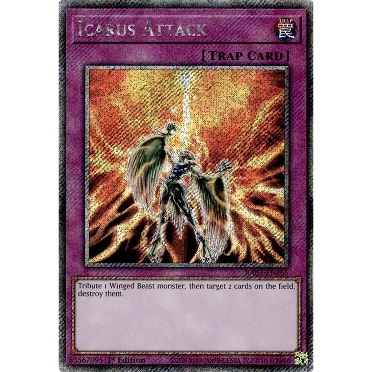 Image for Icarus Attack (Platinum Secret Rare) (RA03-EN165) - YuGiOh