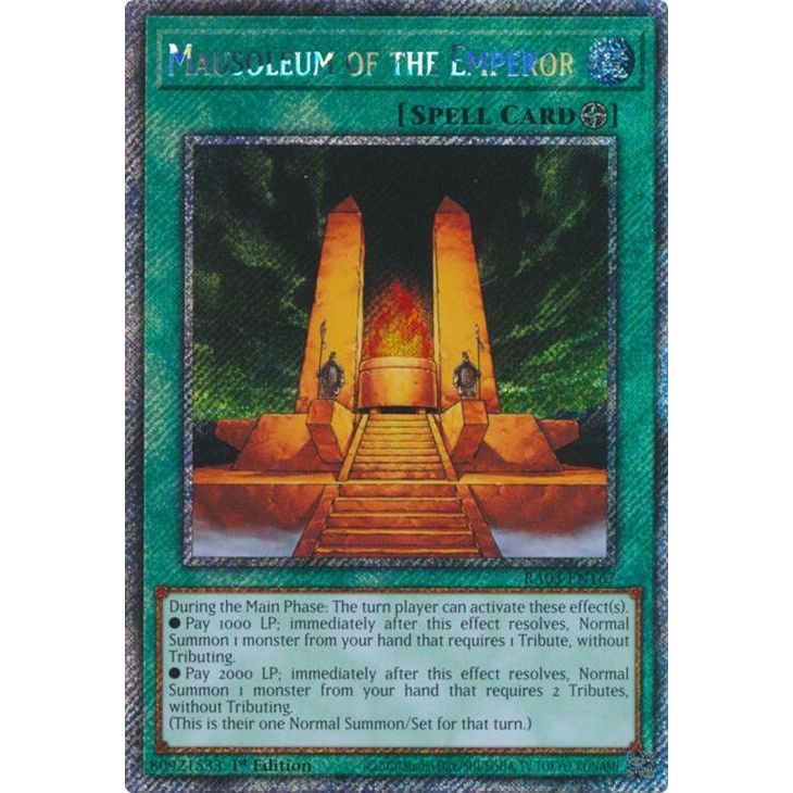 Image for Mausoleum of the Emperor (Platinum Secret Rare) (RA03-EN167) - YuGiOh