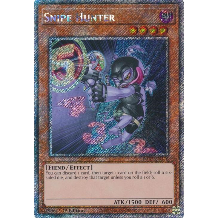 Image for Snipe Hunter (Platinum Secret Rare) (RA03-EN170) - YuGiOh