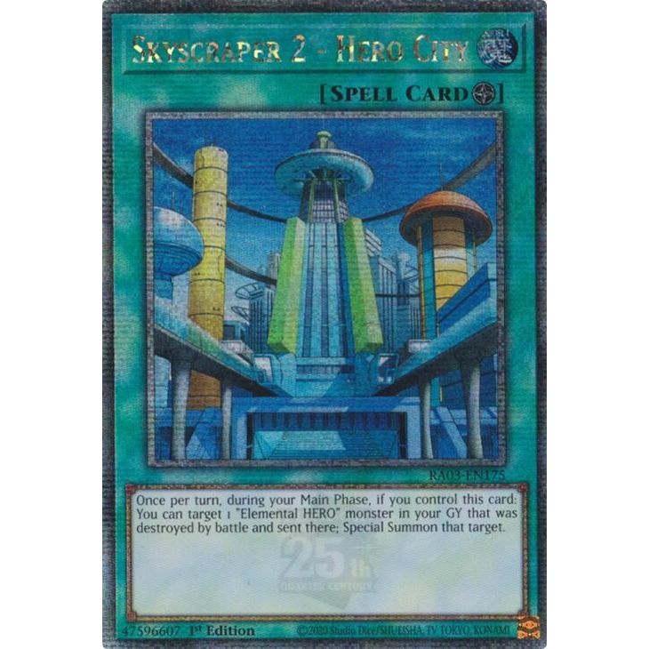 Image for Skyscraper 2 - Hero City (Quarter Century Secret Rare) (RA03-EN175) - YuGiOh