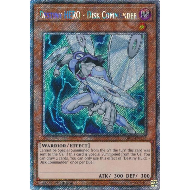 Image for Destiny HERO - Disk Commander (Platinum Secret Rare) (RA03-EN176) - YuGiOh