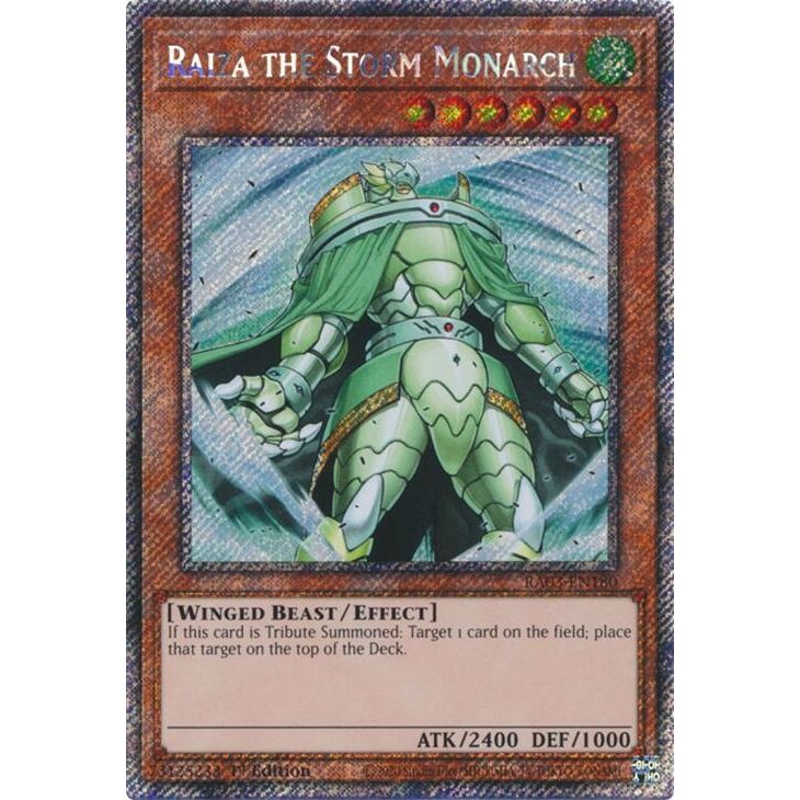 Image for Raiza the Storm Monarch (Platinum Secret Rare) (RA03-EN180) - YuGiOh