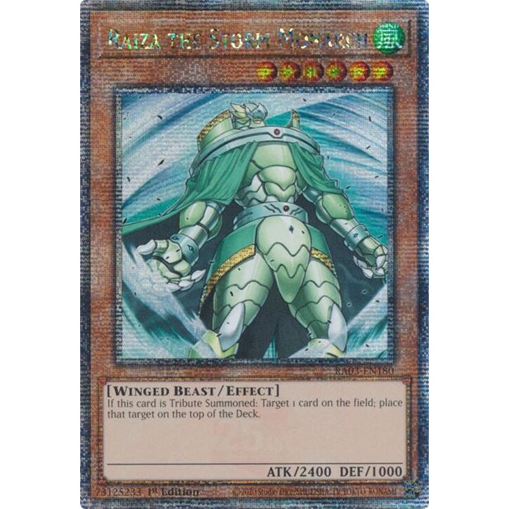 Image for Raiza the Storm Monarch (Quarter Century Secret Rare) (RA03-EN180) - YuGiOh