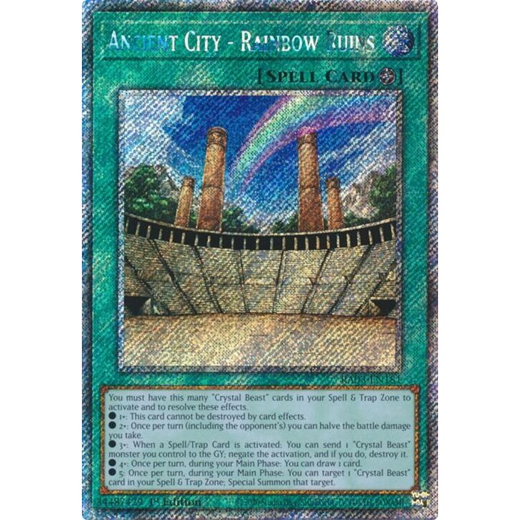 Image for Ancient City - Rainbow Ruins (Platinum Secret Rare) (RA03-EN181) - YuGiOh