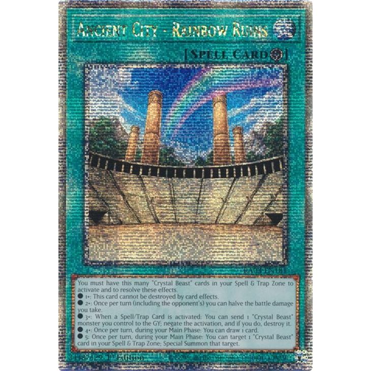 Image for Ancient City - Rainbow Ruins (Quarter Century Secret Rare) (RA03-EN181) - YuGiOh