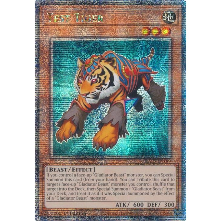 Image for Test Tiger (Quarter Century Secret Rare) (RA03-EN189) - YuGiOh