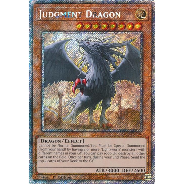 Image for Judgment Dragon (Platinum Secret Rare) (RA03-EN196) - YuGiOh