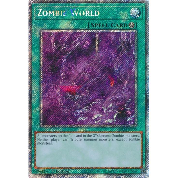 Image for Zombie World (Platinum Secret Rare) (RA03-EN205) - YuGiOh