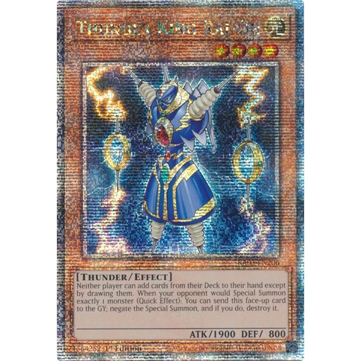 Image for Thunder King Rai-Oh (Quarter Century Secret Rare) (RA03-EN206) - YuGiOh