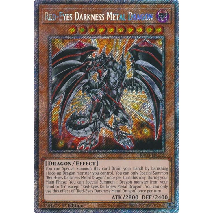 Image for Red-Eyes Darkness Metal Dragon (Platinum Secret Rare) (RA03-EN212) - YuGiOh