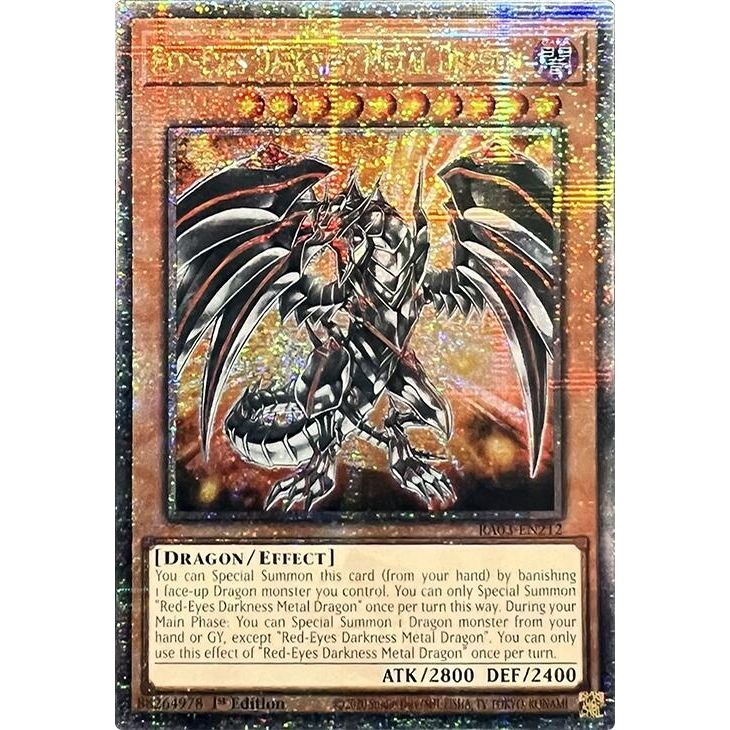 Image for Red-Eyes Darkness Metal Dragon (Quarter Century Secret Rare) (RA03-EN212) - YuGiOh