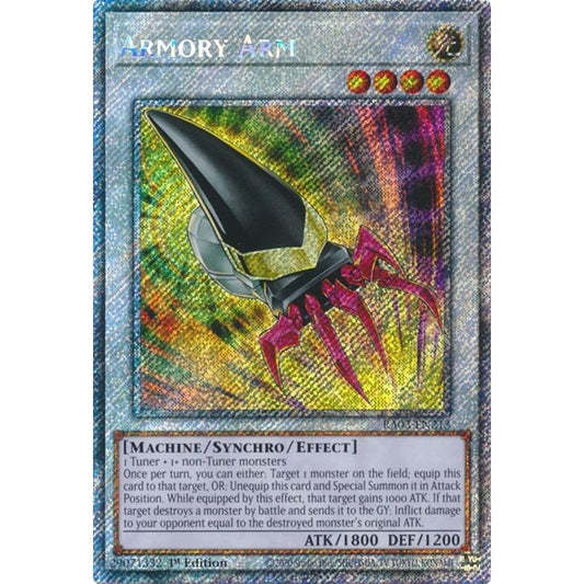 Image for Armory Arm (Platinum Secret Rare) (RA03-EN213) - YuGiOh
