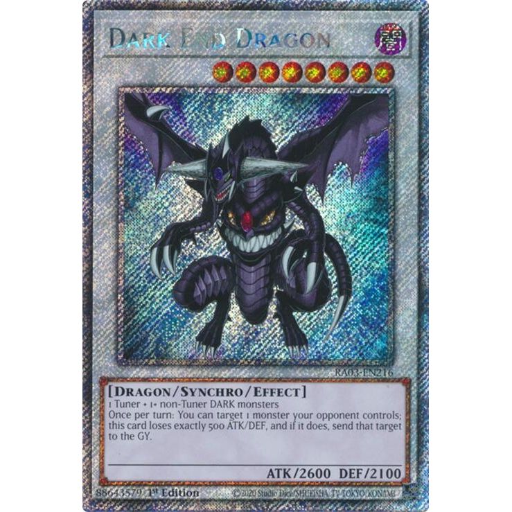 Image for Dark End Dragon (Platinum Secret Rare) (RA03-EN216) - YuGiOh