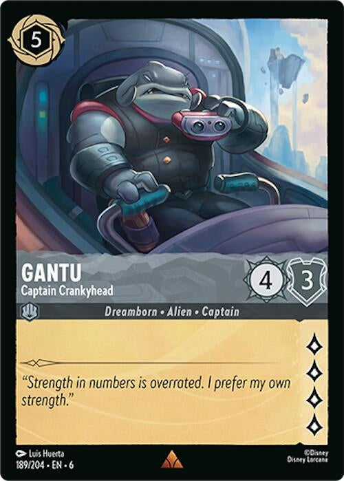 Image for Gantu - Captain Crankyhead (189/204) (6) - Disney Lorcana