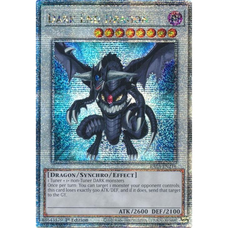 Image for Dark End Dragon (Quarter Century Secret Rare) (RA03-EN216) - YuGiOh