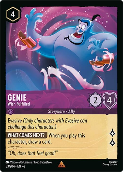 Image for Genie - Wish Fulfilled (53/204) (6) - Disney Lorcana