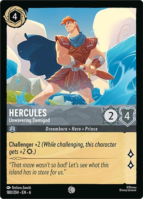 Image for Hercules - Unwavering Demigod (180/204) (6) - Disney Lorcana