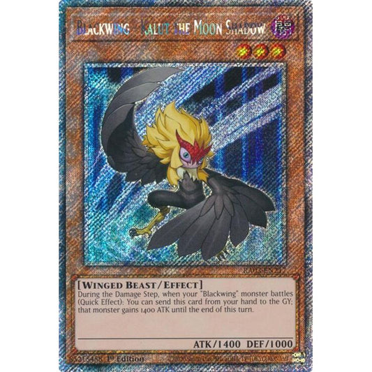 Image for Blackwing - Kalut the Moon Shadow (Platinum Secret Rare) (RA03-EN217) - YuGiOh