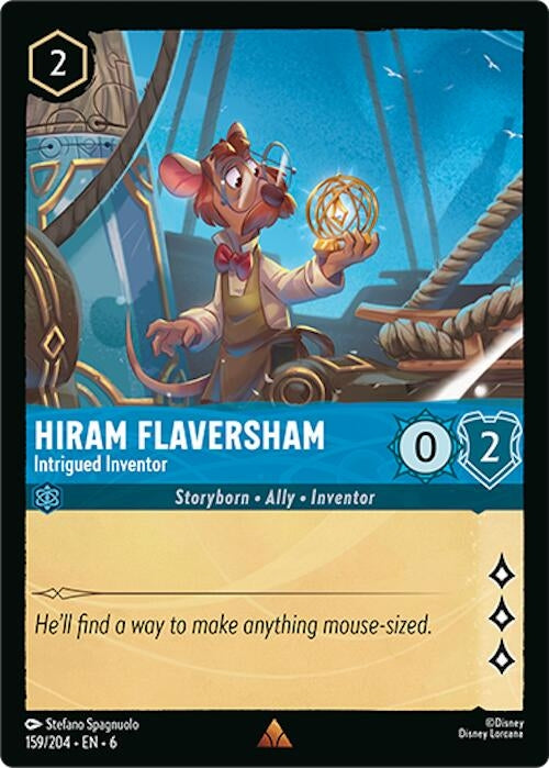 Image for Hiram Flaversham - Intrigued Inventor (159/204) (6) - Disney Lorcana