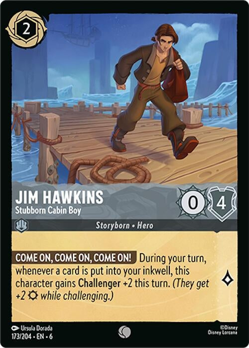 Image for Jim Hawkins - Stubborn Cabin Boy (173/204) (6) - Disney Lorcana