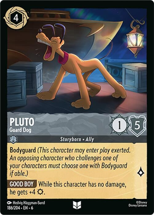 Image for Pluto - Guard Dog (186/204) (6) - Disney Lorcana