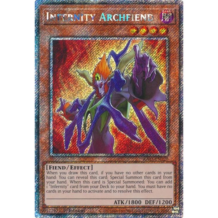 Image for Infernity Archfiend (Platinum Secret Rare) (RA03-EN220) - YuGiOh