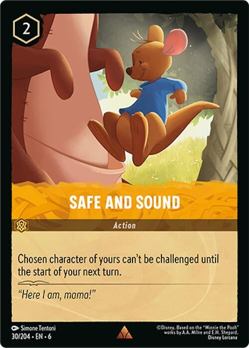 Image for Safe and Sound (30/204) (6) - Disney Lorcana