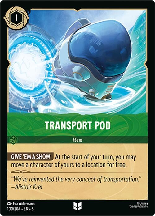 Image for Transport Pod (100/204) (6) - Disney Lorcana