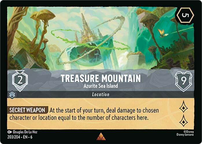 Image for Treasure Mountain - Azurite Sea Island (203/204) (6) - Disney Lorcana