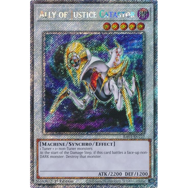 Image for Ally of Justice Catastor (Platinum Secret Rare) (RA03-EN222) - YuGiOh