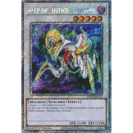 Image for Ally of Justice Catastor (Platinum Secret Rare) (RA03-EN222) - YuGiOh
