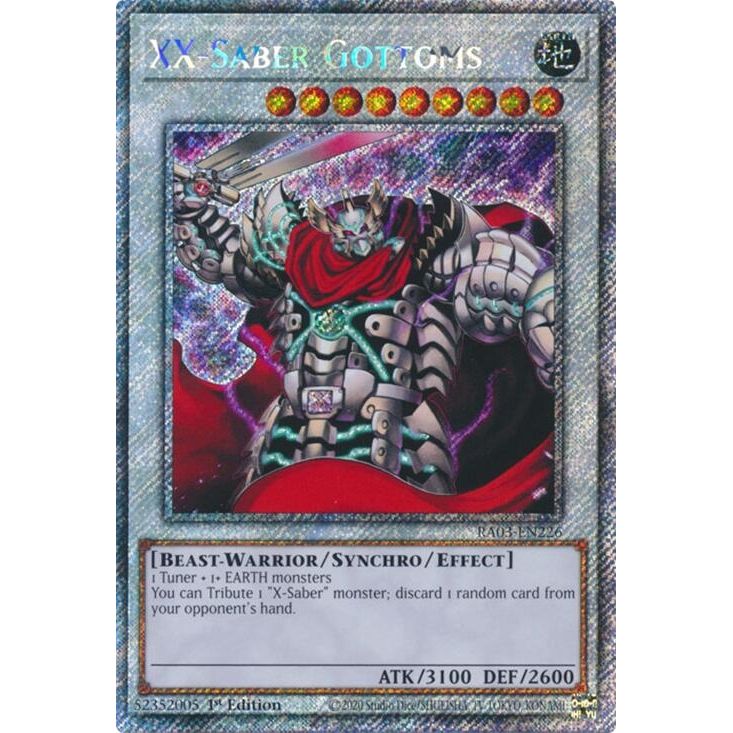 Image for XX-Saber Gottoms (Platinum Secret Rare) (RA03-EN226) - YuGiOh