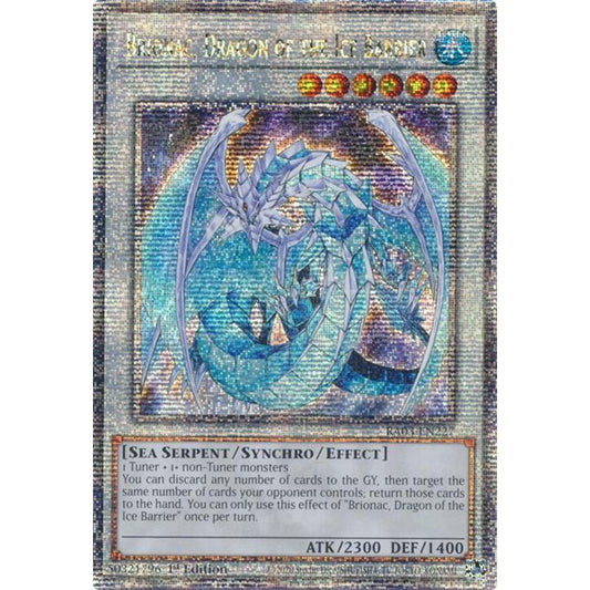 Image for Brionac, Dragon of the Ice Barrier (Quarter Century Secret Rare) (RA03-EN227) - YuGiOh