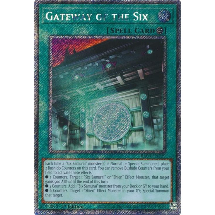Image for Gateway of the Six (Platinum Secret Rare) (RA03-EN229) - YuGiOh