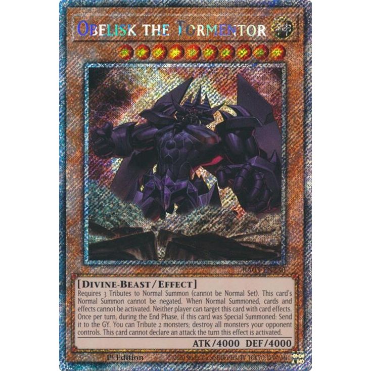 Image for Obelisk the Tormentor (Platinum Secret Rare) (RA03-EN230) - YuGiOh